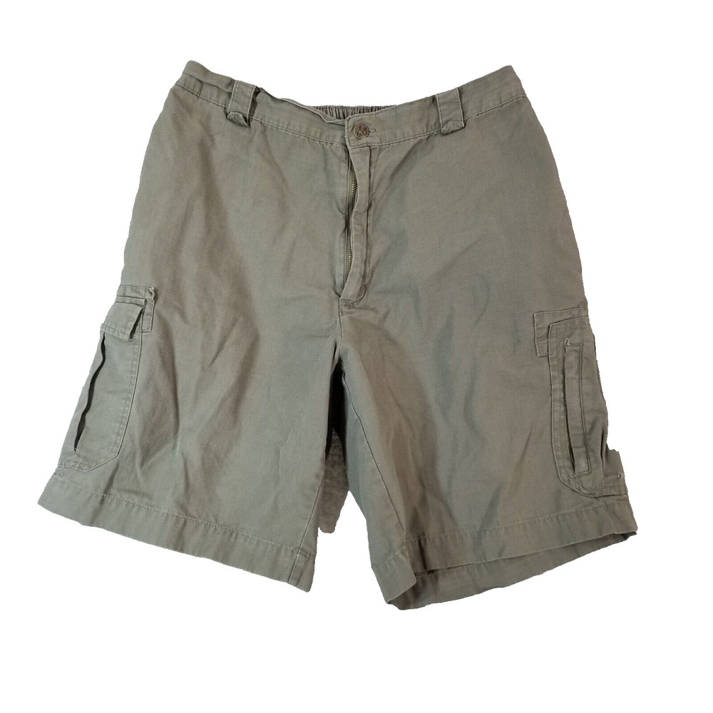 Big Dogs Mens Cargo Shorts Medium Army Green Ripstop Outdoor Urban Grunge